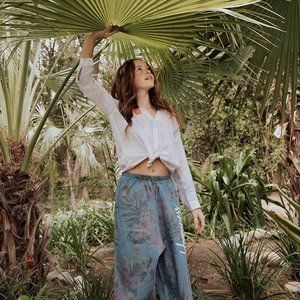 Happiness Kids Floral Denim Pants